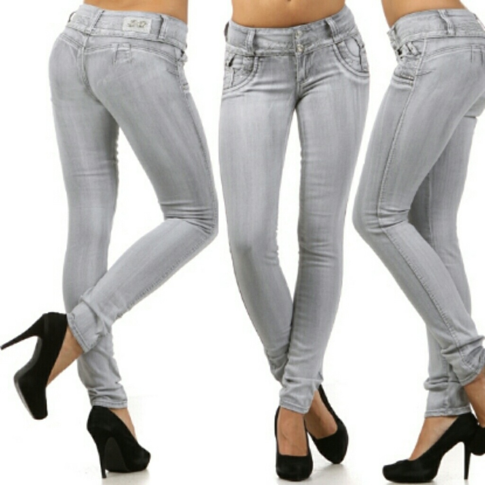 DJ-1266 B Colombian Design Push Up Levanta Jeans.